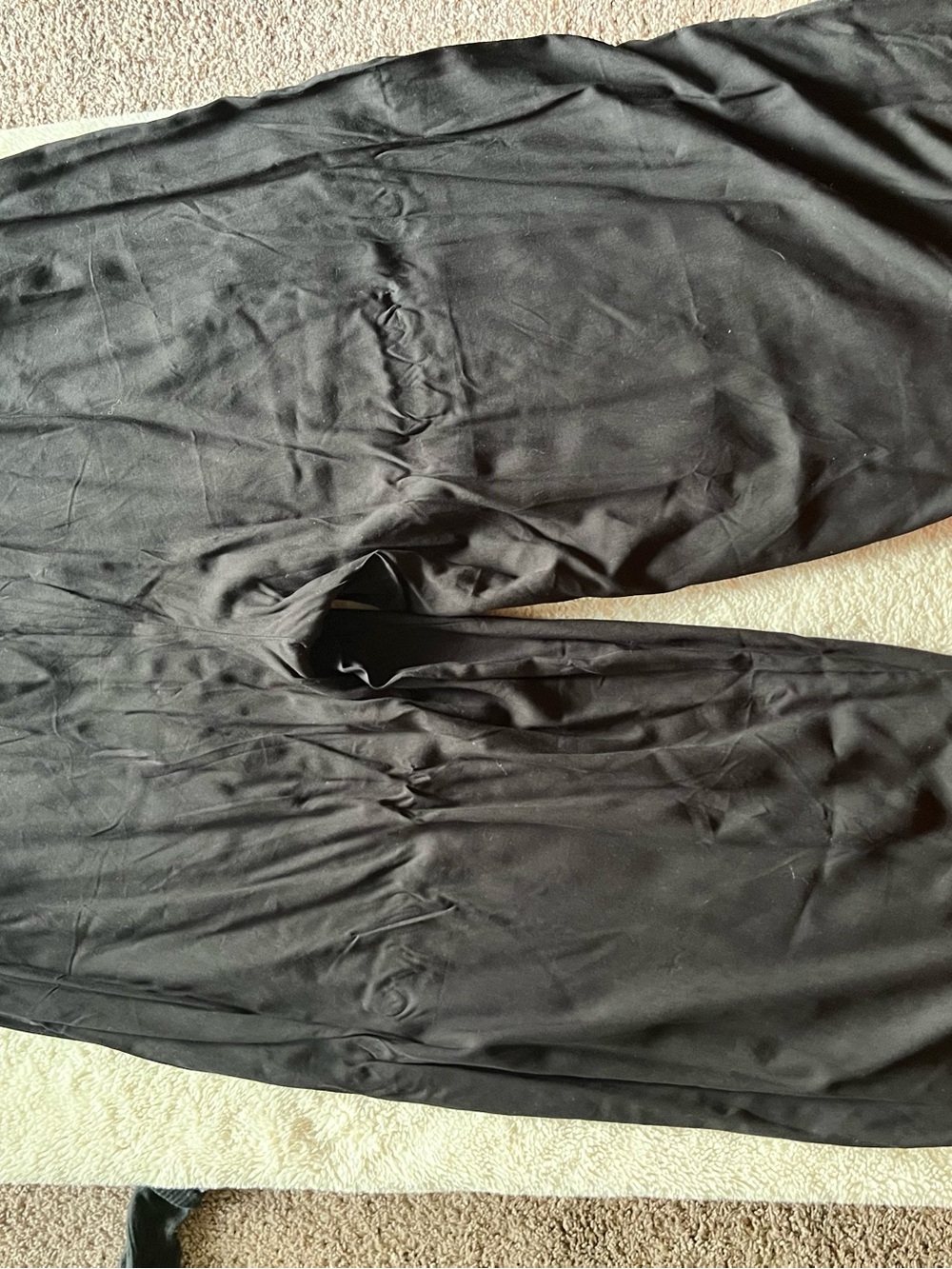 torrid Black Wide-Leg Lounge Joggers - Picture 3 of 5